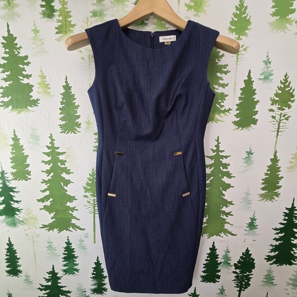 Calvin Klein Sleeveless Sheath Dress